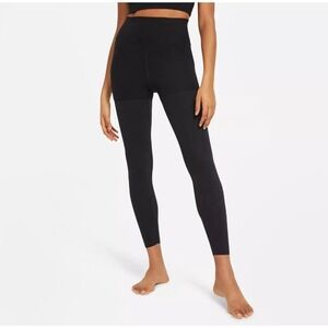 Nike Yoga Luxe Layered Women's XS Training Athletic Leggings DA0729-010 Black